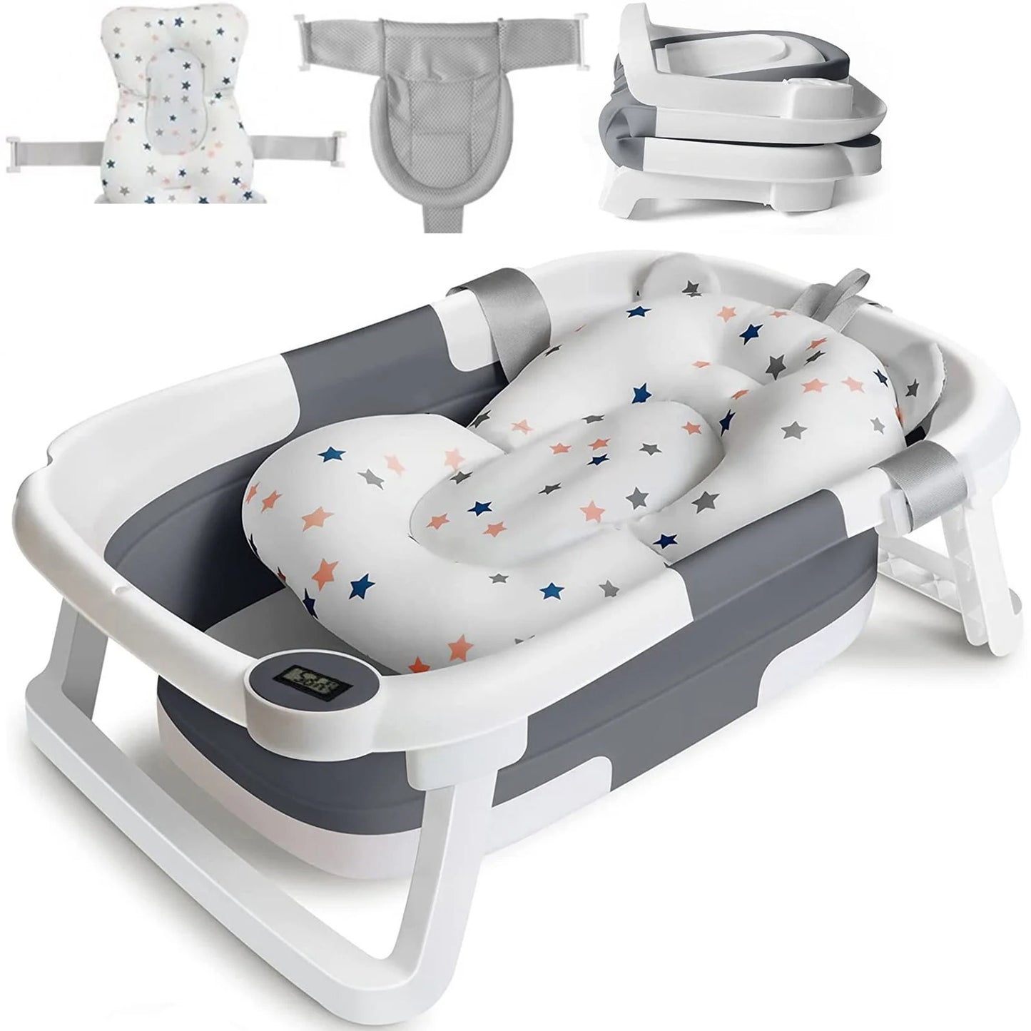 Baignoire bébé Sur Pied | Afficheur de Température Intégré™