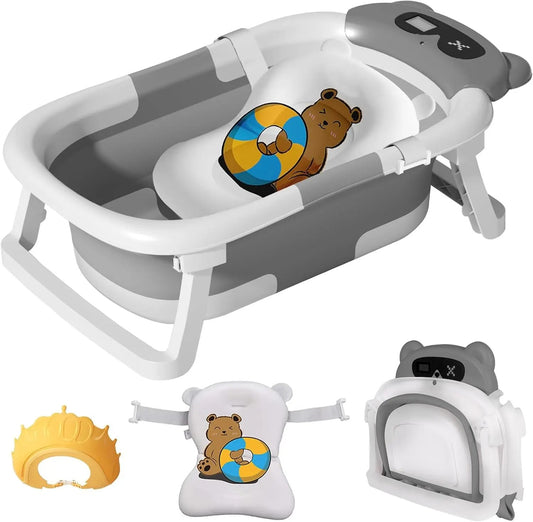Baignoire bébé Sur Pied | Afficheur de Température Intégré™
