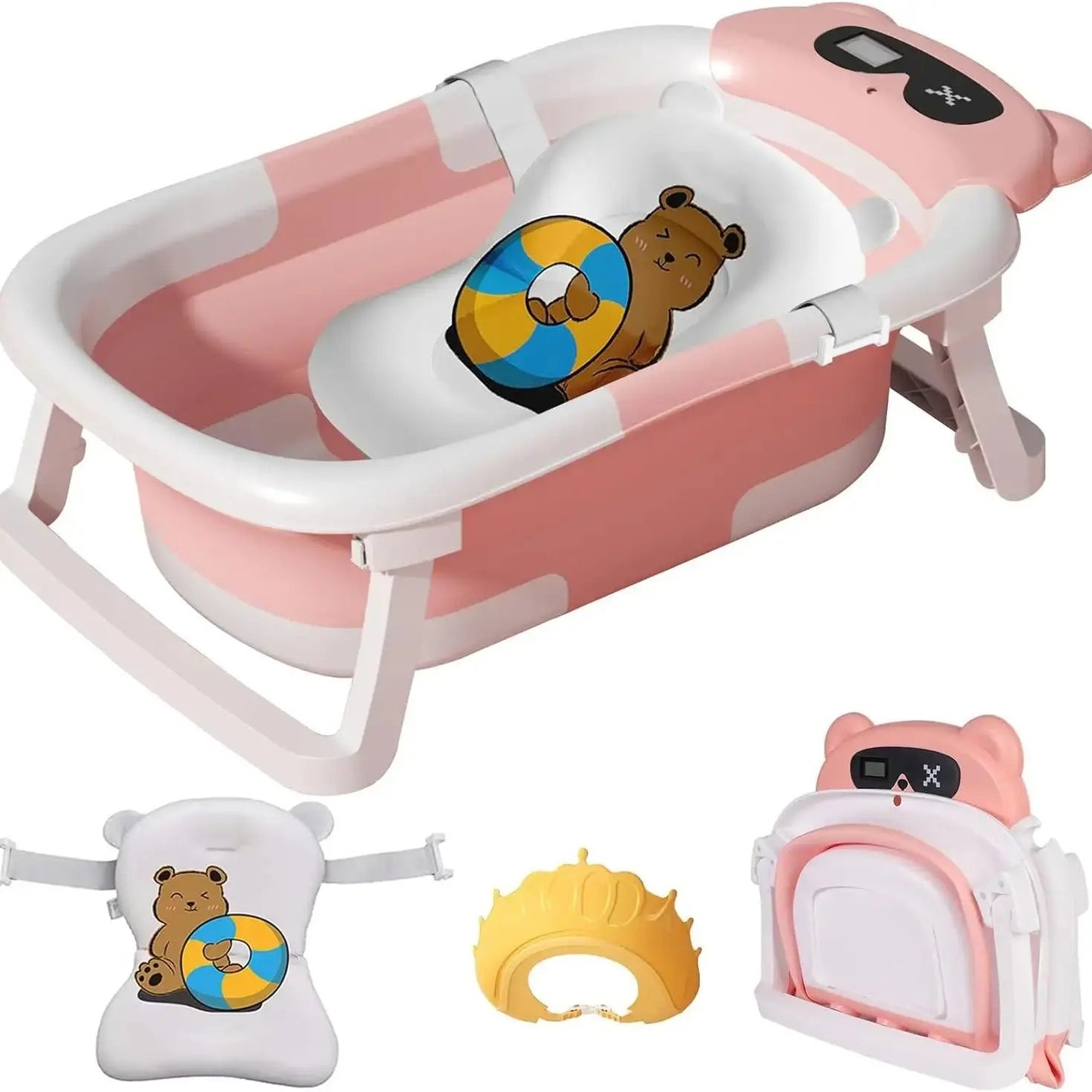 Baignoire bébé Sur Pied | Afficheur de Température Intégré™