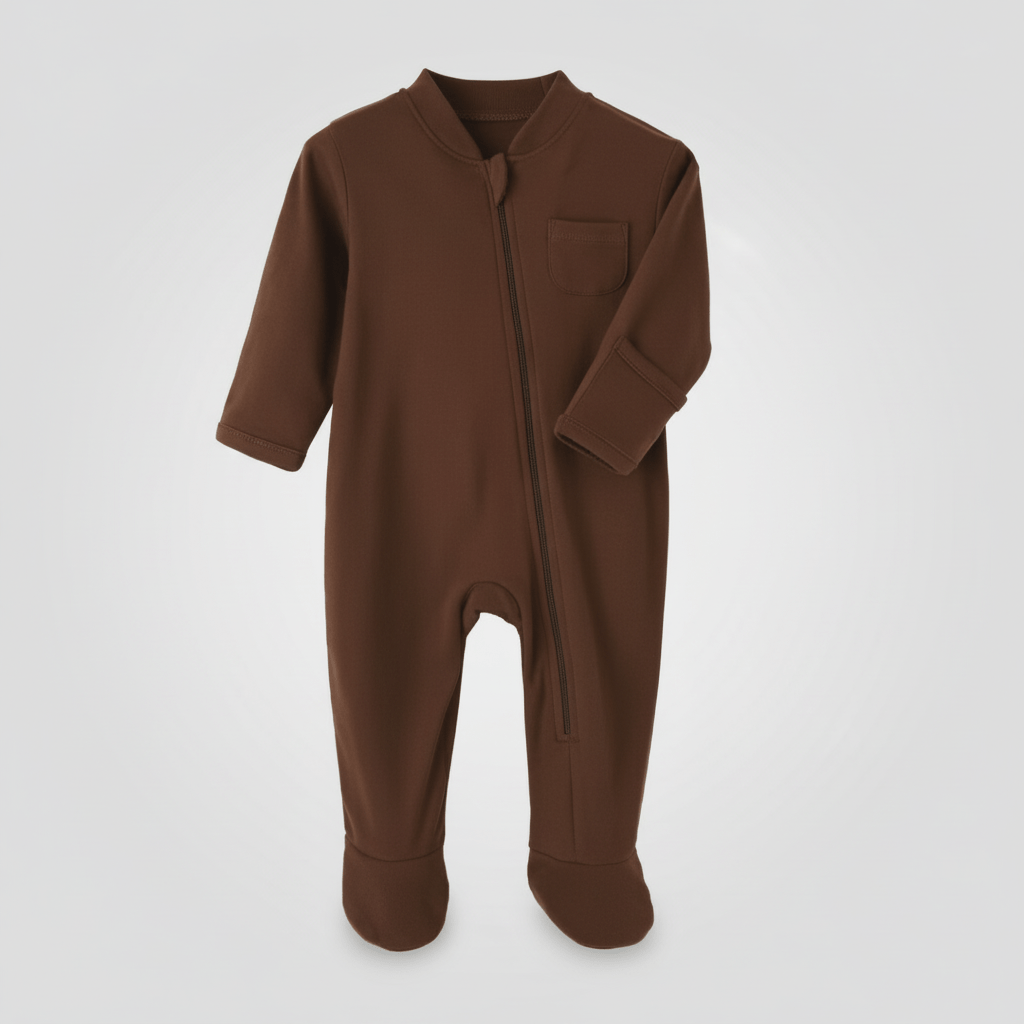 Barboteuse bébé marron