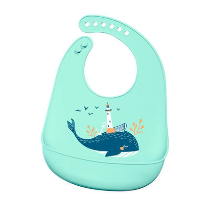 bavoir bebe baleine