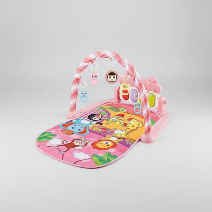 bébé joue tapis d’éveil éducatif rose animaux