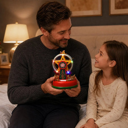 Boîte à musique lumineuse père et enfant
