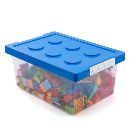 Boite de rangement plastique bleu