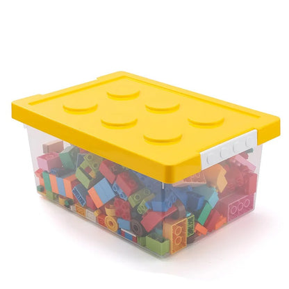 Boite de rangement plastique jaune