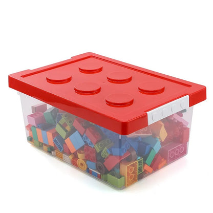 Boite de rangement plastique rouge