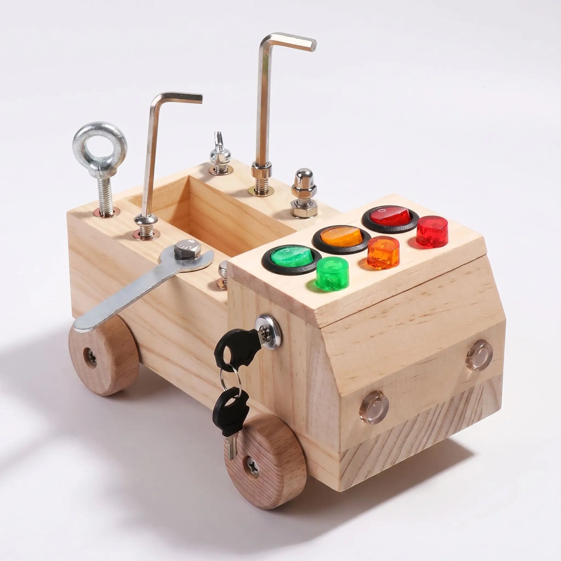 busy board bébé en bois Montessori