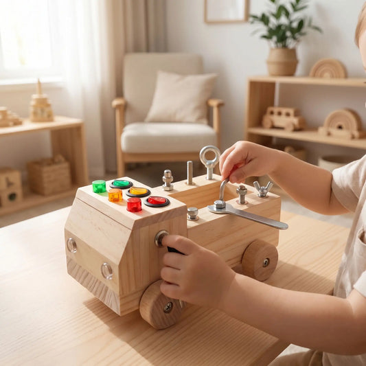 busy board bébé lumineux Montessori