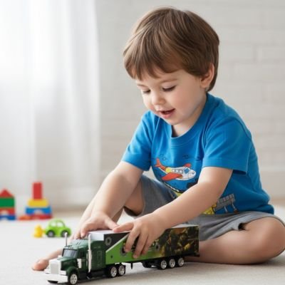 Camion jouet éducatif enfant en alliage