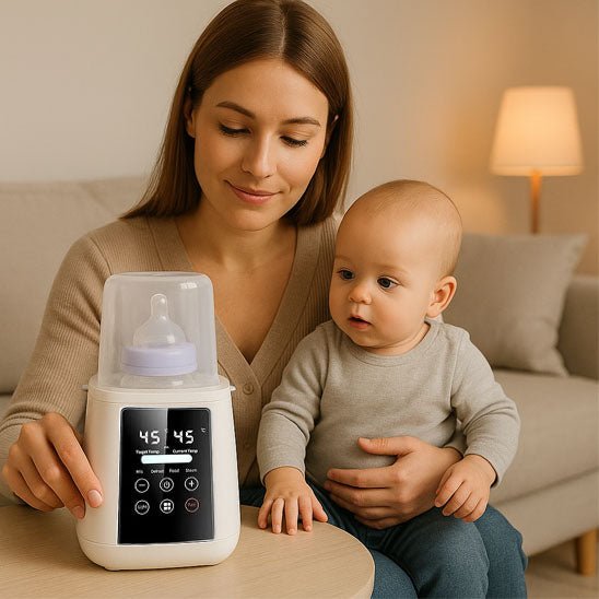 chauffe biberon ecobebe avec maman et bebe