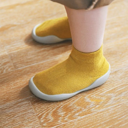 chaussure bebe souple jaune
