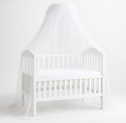 Ciel de lit bébé blanc berceau