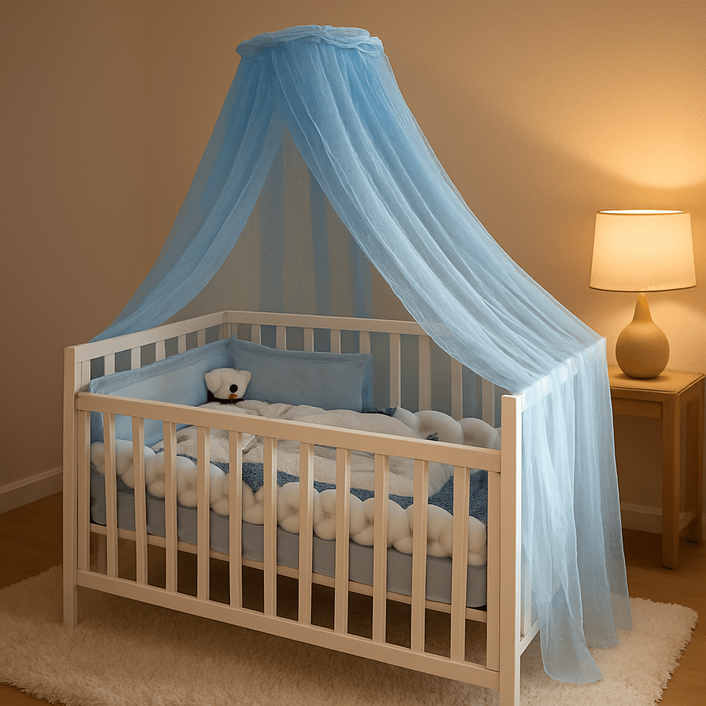 ciel de lit bebe bleu