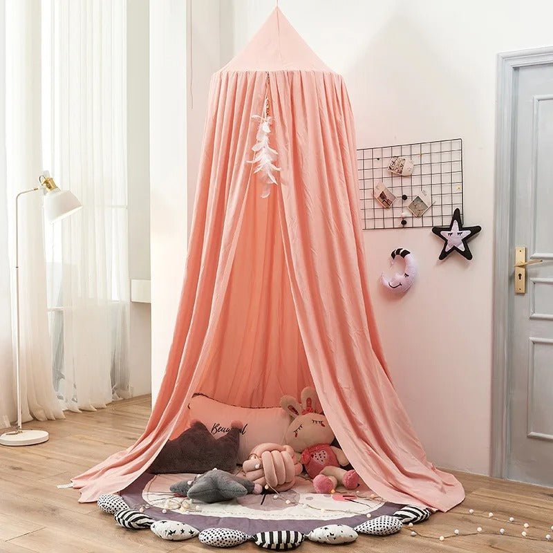 ciel de lit le voile de reve rose bonbon