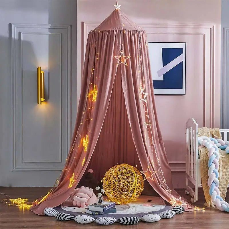 ciel de lit le voile de reve rose vif