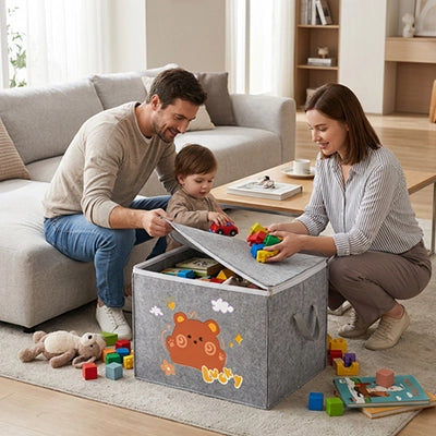 coffre à jouets enfant modéle rectangle parents