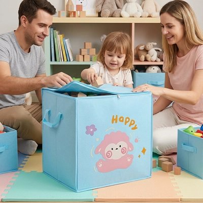 Coffre à jouets enfant utilisé en famille
