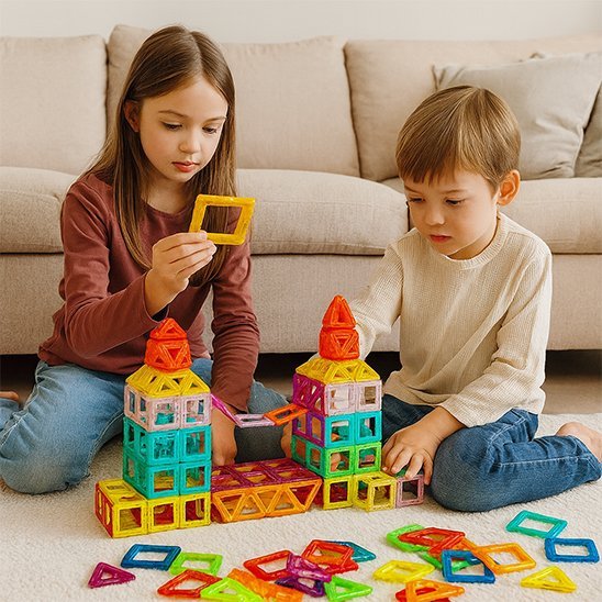 construction magnétique enfants joue
