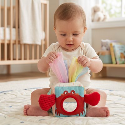 Cube bébé miroir sensoriel