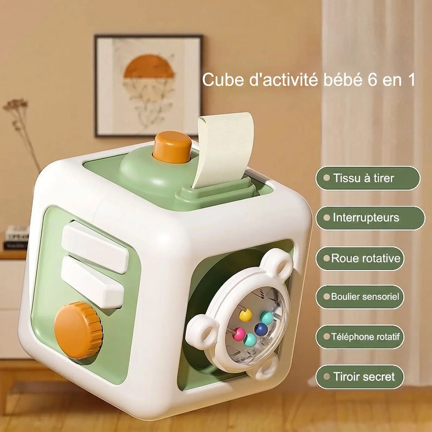Cube d'éveil bébé éducatif