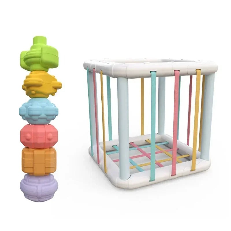 Cube de manipulation bébé cage sensorielle