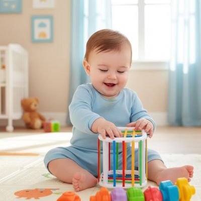 Cube de manipulation bébé sensoriel
