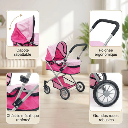 Détails poussette bébé jouet