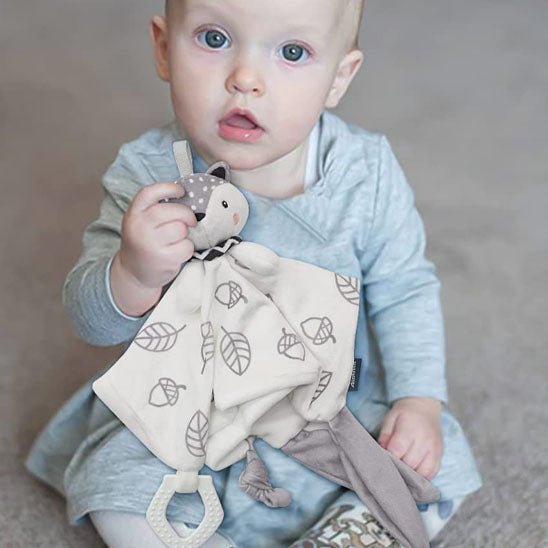 doudou pour bebe renard avec bebe
