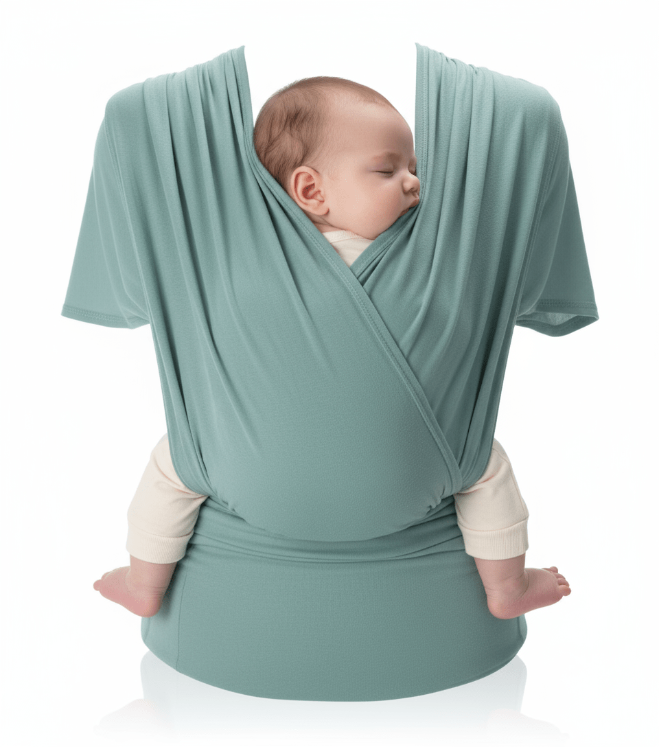 echarpe de portage confort ergonomique vert