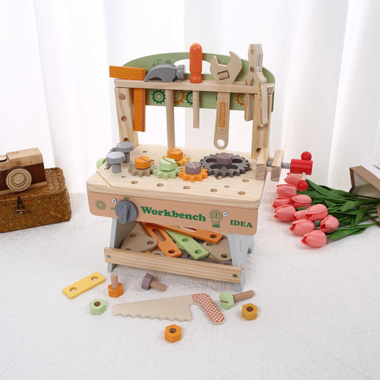 établi en bois enfant complet