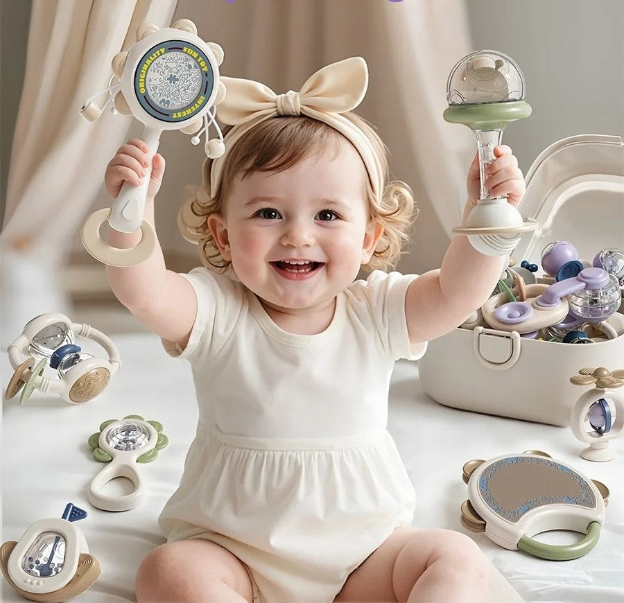 hochet bébé 3 mois facile à attraper motricité