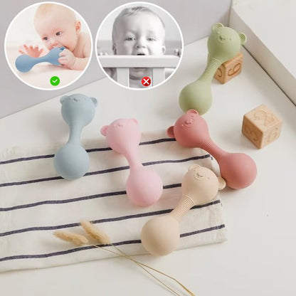 hochet bébé naissance silicone couleurs pastel