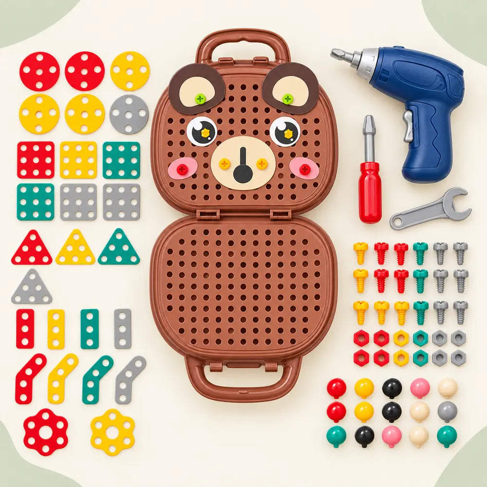 Contenu jeu de construction 204 pièces