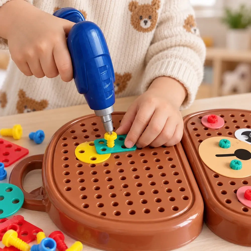 Vissage avec perceuse jouet enfant