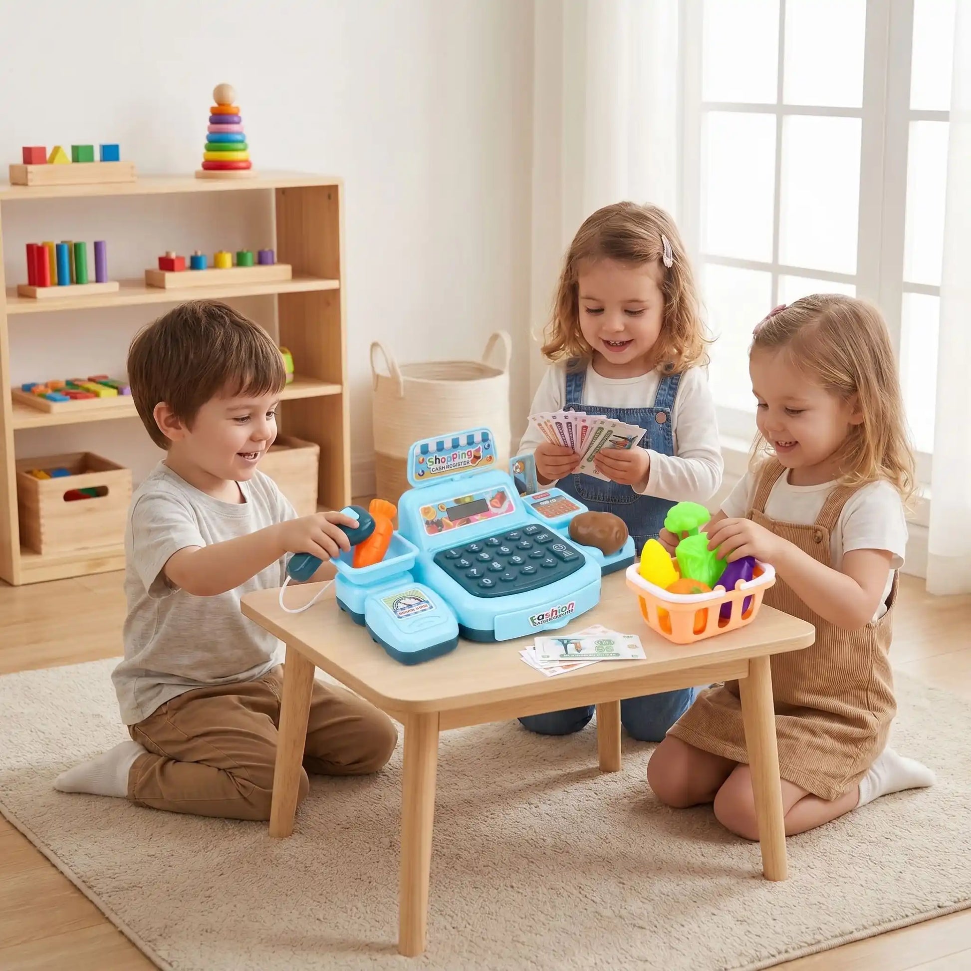 jeu de caisse enregistreuse enfant marché