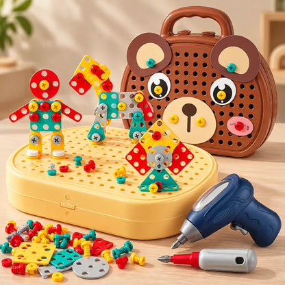 Créations avec jeu de construction enfant