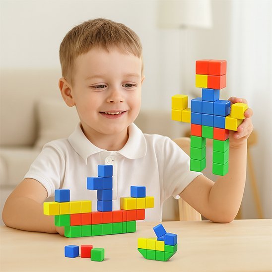 Jeu de construction magnétique enfant