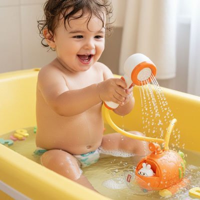 jouet bain bébé douchette sous marin et enfant