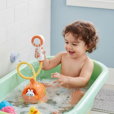 jouet bain bébé douchette sous marin et  garçon