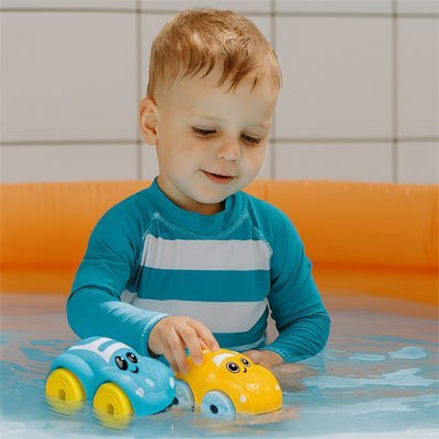jouet bain bébé flottant voitures avec enfant