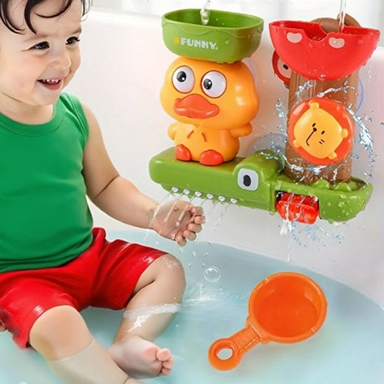 jouet bain bébé interaction eau amuse enfant