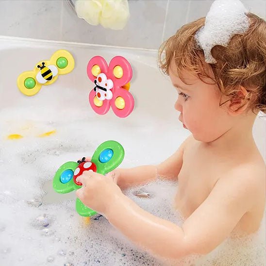 jouet bain bébé rotatif ventouse bain