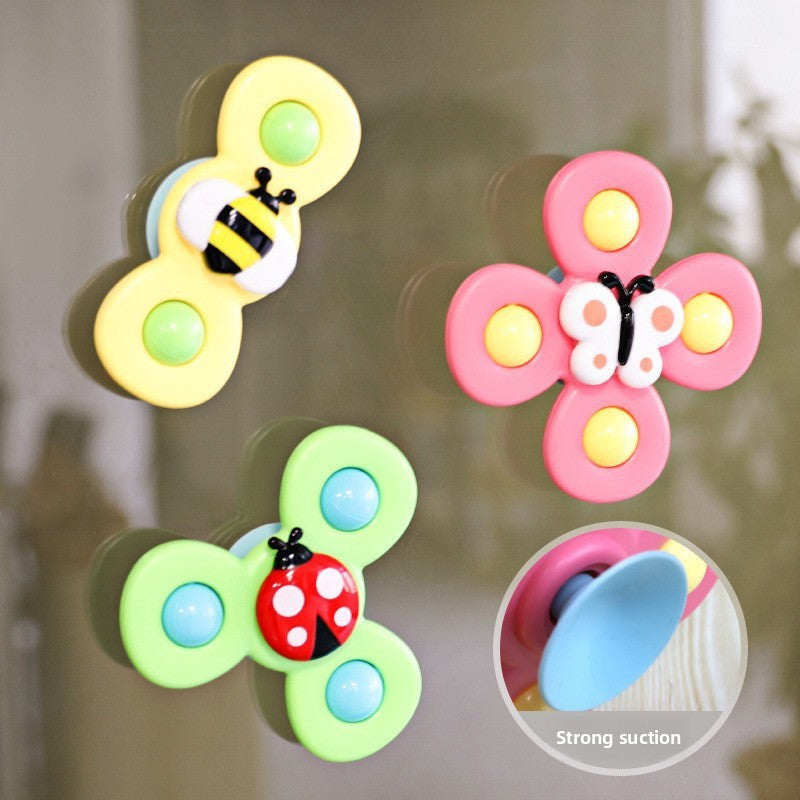 jouet bain bebe rotatif ventouse