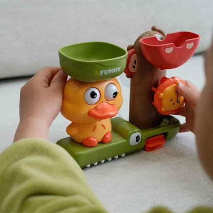 jouet bain bébé ventouse mural avec enfant