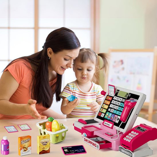 jouet caisse enregistreuse mère et enfant jeu imitation