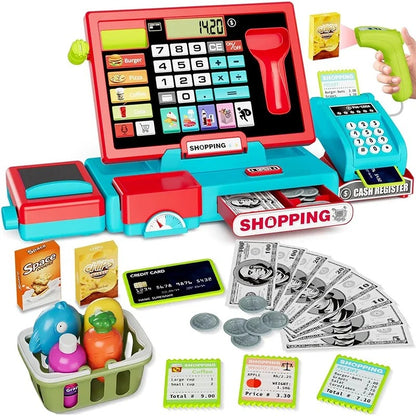 jouet caisse enregistreuse rouge