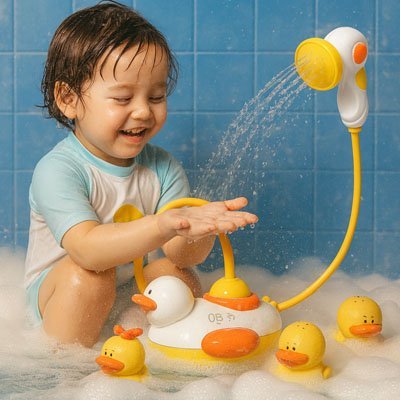 jouet de bain pour bebe colore et securise