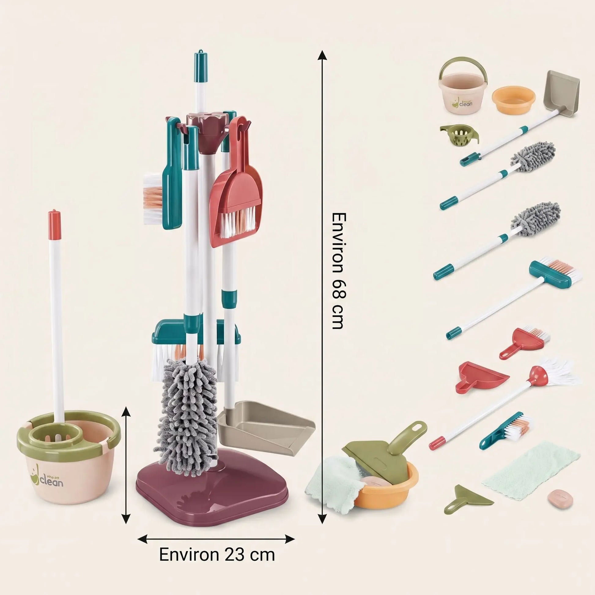 kit ménage enfant dimensions hauteur 68 cm