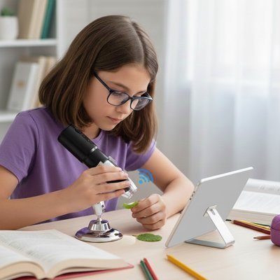 Microscope portable enfant connecté