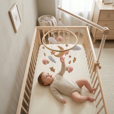 mobile bébé fille suspendu pour berceau